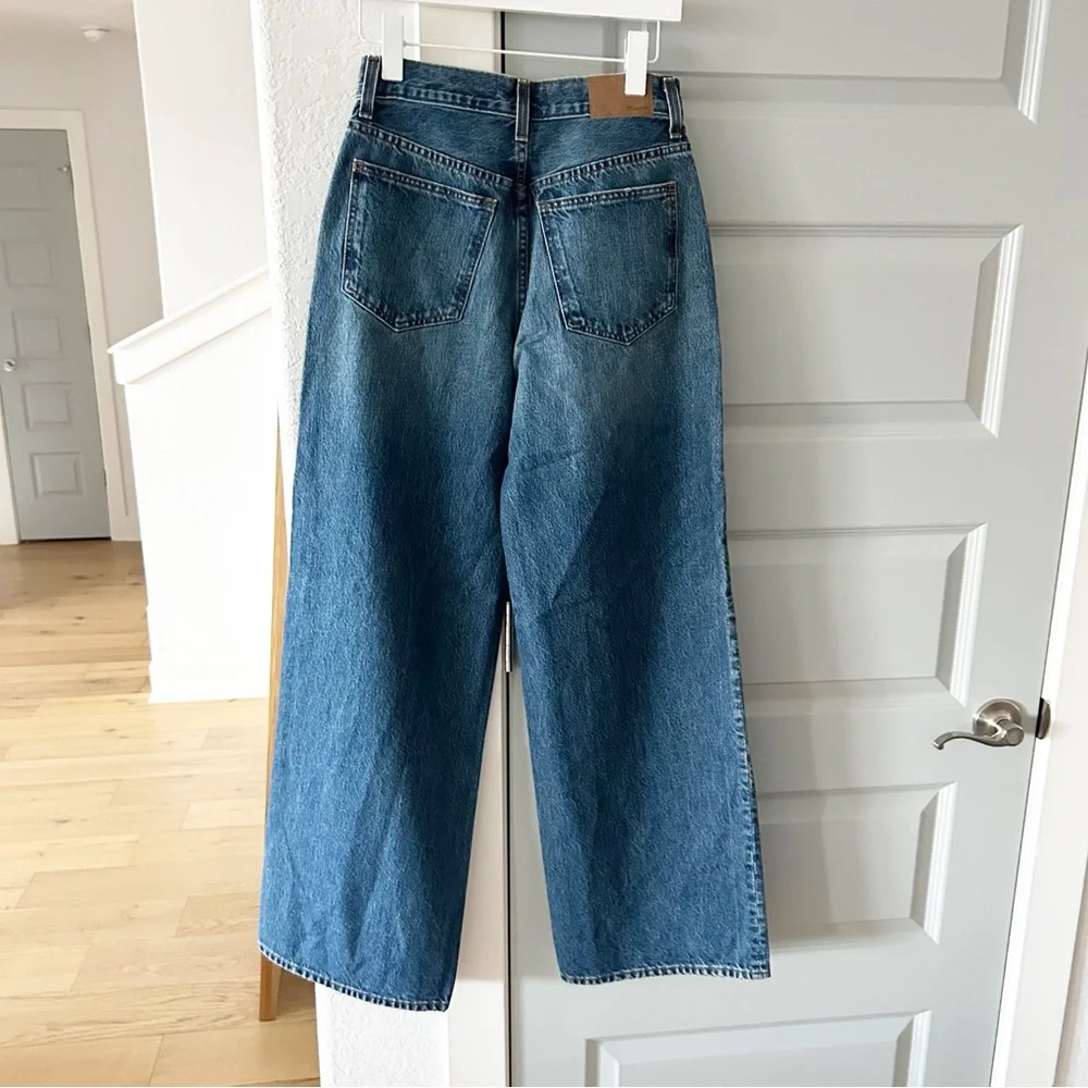 NWT Madewell Super Wide Leg Jeans Halleran Wash - Picture 3 of 5
